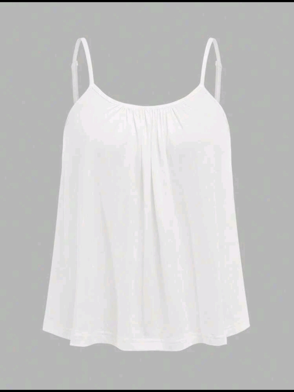 SHEIN White Spaghetti Strap Flowing Camisole